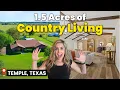 BREATHTAKING Temple Texas Home on 1 5 ACRES for UNDER 400K