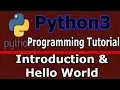 Python3 Programming Introduction Hello World Application
