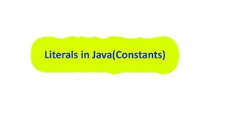 Literals in Java Java Tutorial
