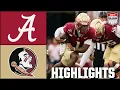 Alabama Crimson Tide vs Florida State Seminoles Full Game Highlights ESPN College Football