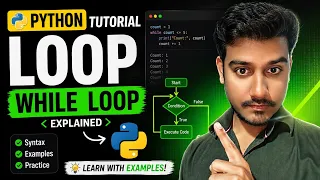 Python Loops Tutorial in Hindi For Loop While Loop Explained Python for Beginners