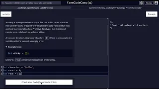 FreeCodeCamp - JavaScript Data Structures and Algorithms