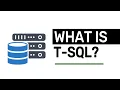 What is T-SQL - T-SQL FULL Tutorial For Beginners Lesson 1