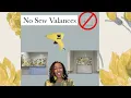 No Sew Window Valances