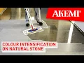 Lagu How to create a perfect colour intensification and wet-look effect on stone: AKEMI Darkener Super