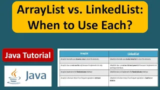 ArrayList vs LinkedList When to Use Each Java Collection Framework