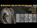 56 ZBrush Brush Alpha 4K Compression Folds Fabric and Leather pattern - Vol 02
