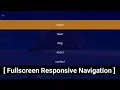 Responsive Navigation Bar with HTML CSS and javascript - Responsive Menu Bar Tutorial