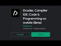 How to use Dcoder Compiler IDE Code Programming on mobile