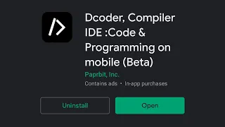 How to use Dcoder Compiler IDE Code Programming on mobile