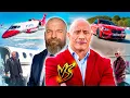 The Rock VS Triple H Who Is Richer - Net Worth Mansions Private Jets