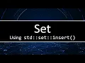 C Set - The insert method