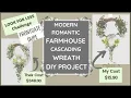 Modern Farmhouse Wreath DIY Home Decor Craft Project DIY Frontgate Wreath Dupe