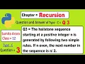 The hailstone sequence starting at a positive integer n is generated by following two simple rules