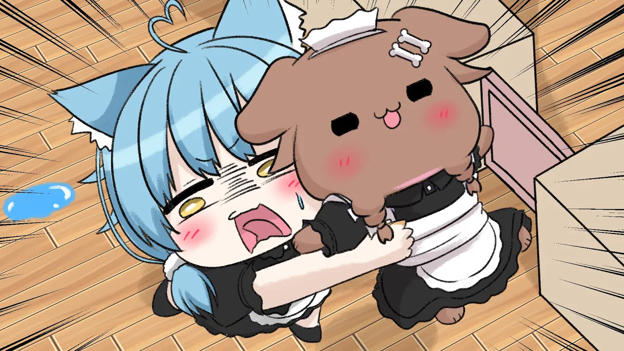 【手描き】Eng:subワンコ店長にこき使われる従業員 Employees working for a dog manager【hiro/切り抜き/Hololive】
