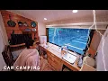 Download Lagu [Car camping in heavy rain] Sleeping in the car on the eve of a typhoon. The sound of heavy rain
