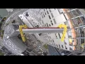 580 working on the Pyramid with a go pro on the Crane watching