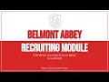 Belmont Abbey Recruiting Module