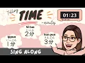 Telling the Time Song minutes in Japanese 1 2 3 Written in Roma-ji Hiragana Kanji