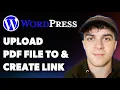 How to Upload a Pdf File to Wordpress and Create a Link to the Pdf Full 2025 Guide