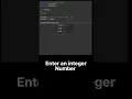 Enter an integer number in c language
