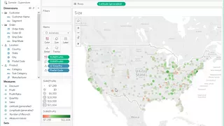 How to create a map based on zip or postal codes in Tableau