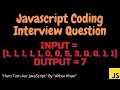 JavaScript coding Interview question Find the index of that element which divides the array into