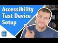 Setup iPhone or iPad for iOS mobile Accessibility testing
