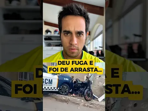 DEU FUG4 DA VIATURA E FOI DE ARRASTA…