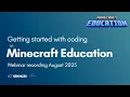 Minecraft Education - Getting started with coding
