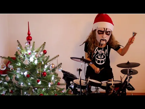What if jingle bells were black metal!!! Black metal Christmas drumming