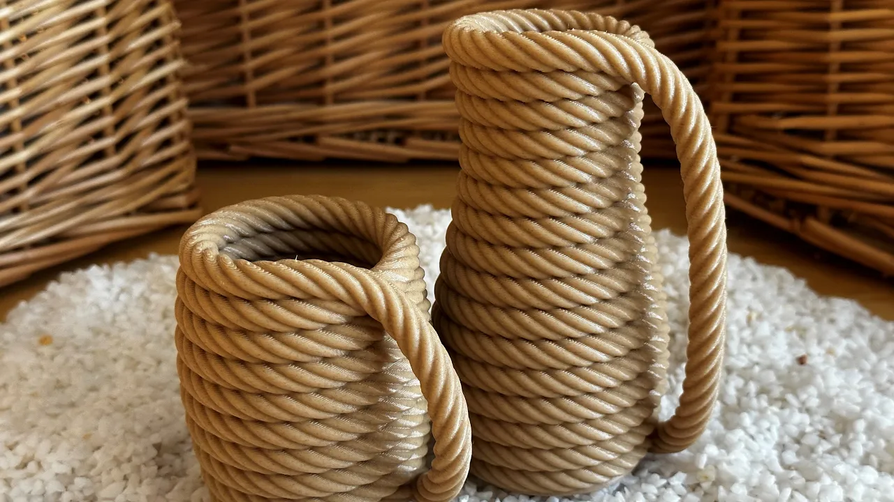 Coiled Rope Vase