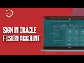 Login Oracle Fusion How to Sign in Oracle Fusion Account