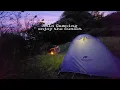 Solo Camping Relax Geniet van de zonsondergang | Geluid van de natuur - ASMR