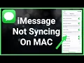 How To Fix iMessage Not Working Syncing With Mac