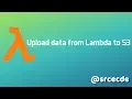 AWS Upload data to S3 without saving to file via Lambda function