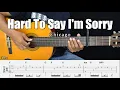 Download Lagu Hard To Say I'm Sorry - Chicago - Fingerstyle Guitar Tutorial + TAB \u0026 Lyrics