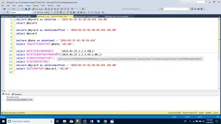 How to add time zones using datetimeoffset in SQL server manager