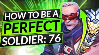 THE ULTIMATE SOLDIER 76 GUIDE for INSTANT WINS - PERFECT AIM and BEST DPS Tips