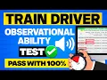 Train Driver Observational Ability Test How to Pass with 100