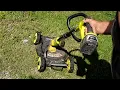 Review Ryobi 18v 12 string weed wacker lawn mower after one year