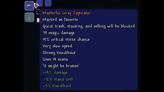 skeletron gets obliterated by gray zapinator