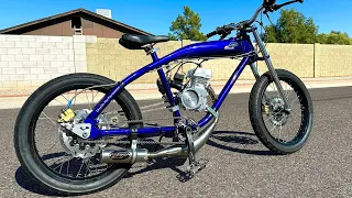 80 mph motorized bicycle built by Smolik