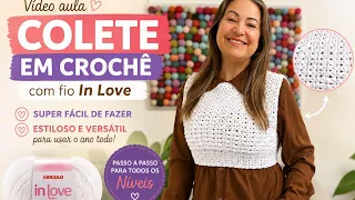 COLETE EM CROCHÊ para iniciantes Simone Eleoterio 