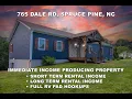 765 Dale Rd Spruce Pine NC Income Potential Home With RV Hookups