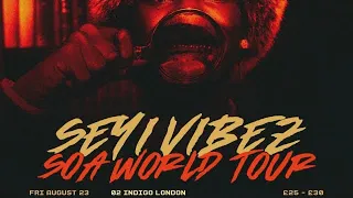 seyi vibez shutdown soa world tour at 02 arena indigo london uk live performance vibez inc