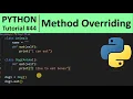 Python Tutorial - Method Overriding in Python Programming for Beginners