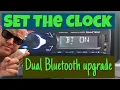 Setting The Clock in the DUAL XDM17BT Bluetooth car stereo upgrade of Vicky