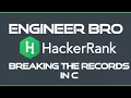 Breaking the records HackerRank problem solution