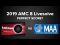 2019 AMC 8 Live Solve PERFECT SCORE